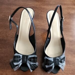 Kate Spade Slingback Heels Size 5.5 with Bows